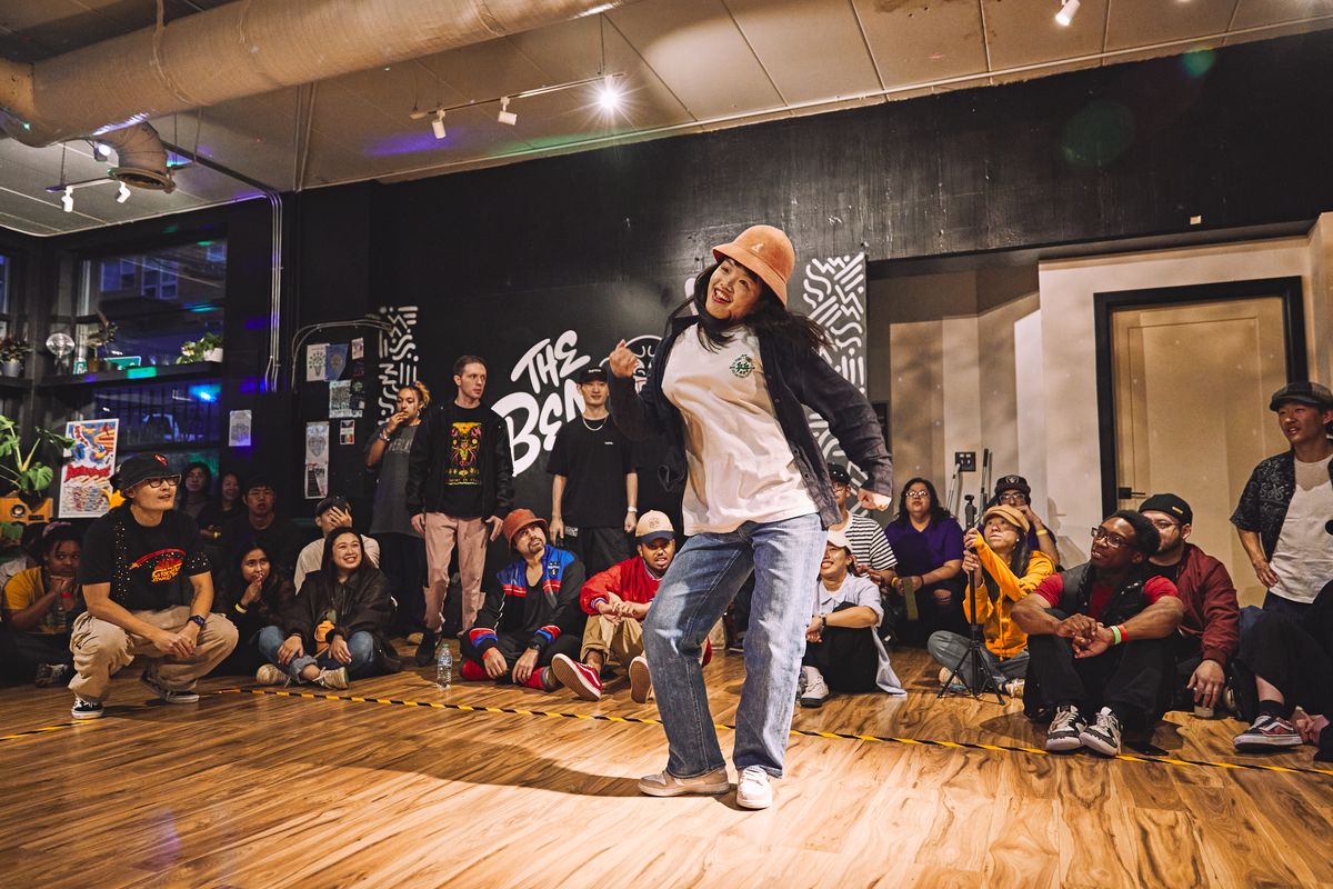 Dancer performing in the circle at GOTM 2024